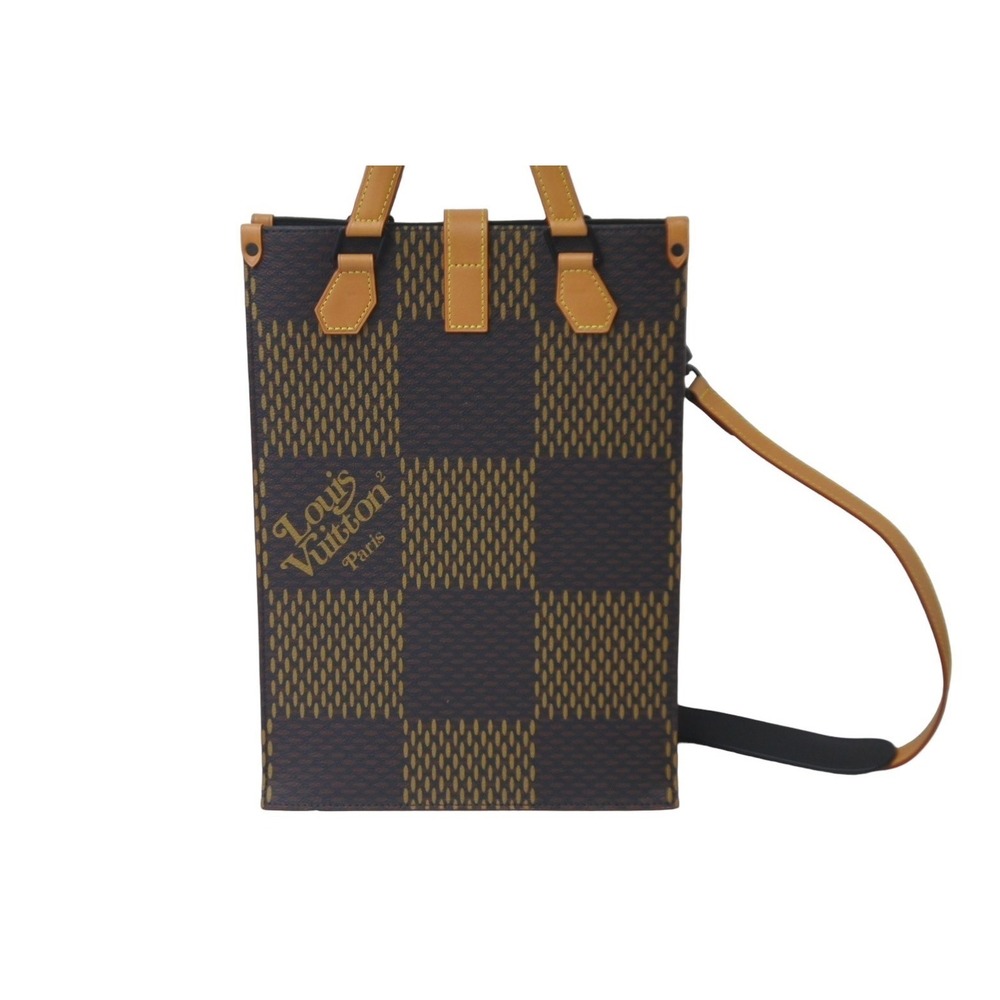 LOUIS VUITTON NIGO Damier Ebene Brown Giant Monogram Tote - Picture 3 of 9